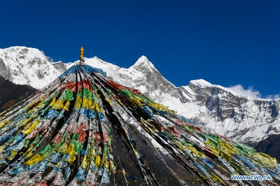 Scenery of Mount Namcha Barwa in China's Tibet