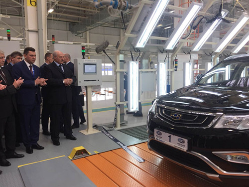 China-Belarus joint venture rolls out first cars