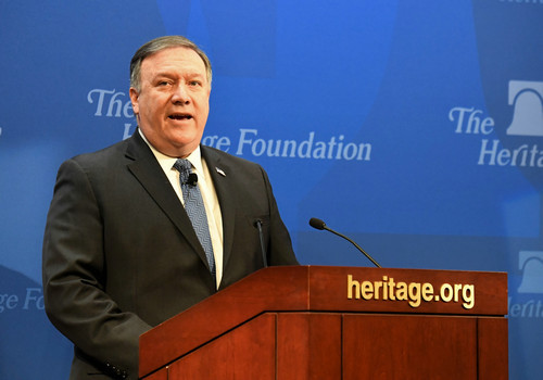 Pompeo says sanctions "in place" until N.Korea achieves final fully-verified denuclearization