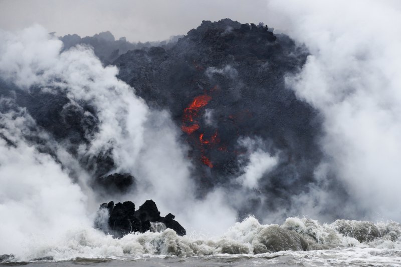 Captain: Lava explosion came from behind boat
