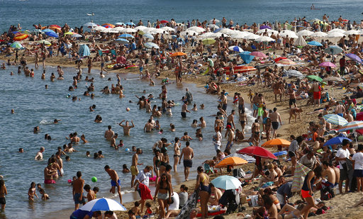 European's melt as Europe's extreme heatwave continues