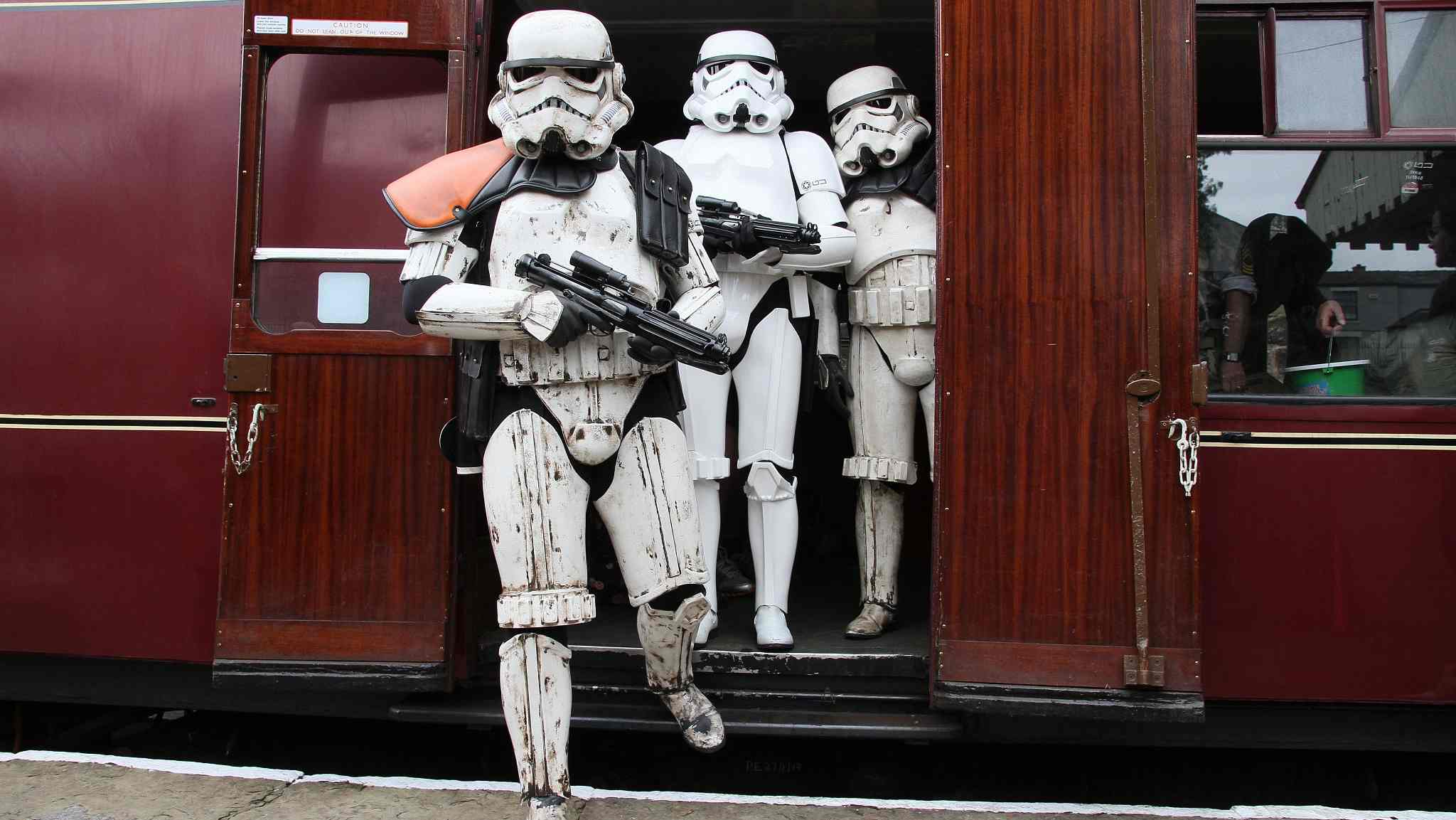 UK railway station brings sci-fi movie characters to life