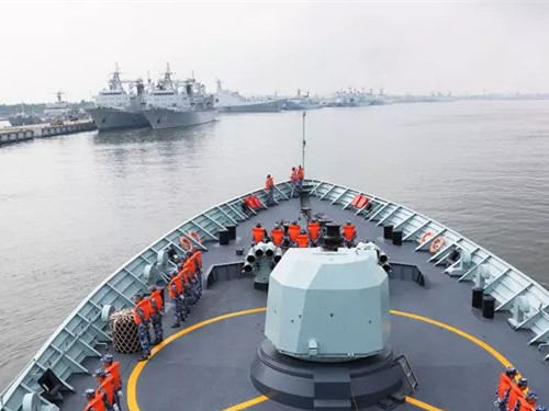 China's frigate Huangshan departs for Australia's war games
